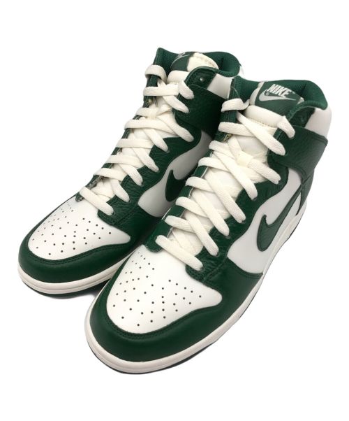 NIKE（ナイキ）NIKE (ナイキ) DUNK HIGH 08 LE/ハイカットスニーカー ホワイト×グリーン サイズ:US10.5の古着・服飾アイテム