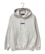 X-LARGEエクストララージ）の古着「STANDARD LOGO PULLOVER HOODED SWEAT」｜グレー