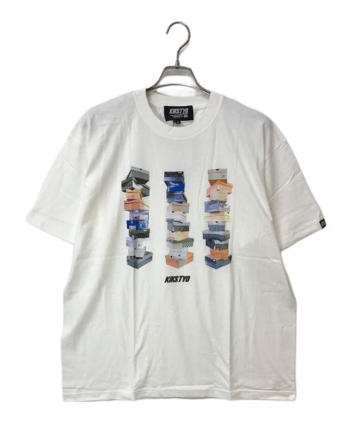 KIKS TYO（キックスティーワイオー）KIKS TYO (キックスティーワイオー) KIKS 3RD BOX TEE ホワイト サイズ:XLの古着・服飾アイテム