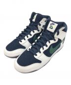 NIKEナイキ）の古着「DUNK HI PRM EMB/ハイカットスニーカー」｜COLLEGE NAVY/NOBLE G