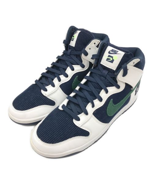 NIKE（ナイキ）NIKE (ナイキ) DUNK HI PRM EMB/ハイカットスニーカー COLLEGE NAVY/NOBLE G サイズ:US11の古着・服飾アイテム