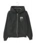 stussy（ステューシー）の古着「8 Ball Zip Hoodie」｜ブラック