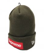 SUPREME×New Eraシュプリーム×ニューエラ）の古着「Box Logo Beanie」｜オリーブ