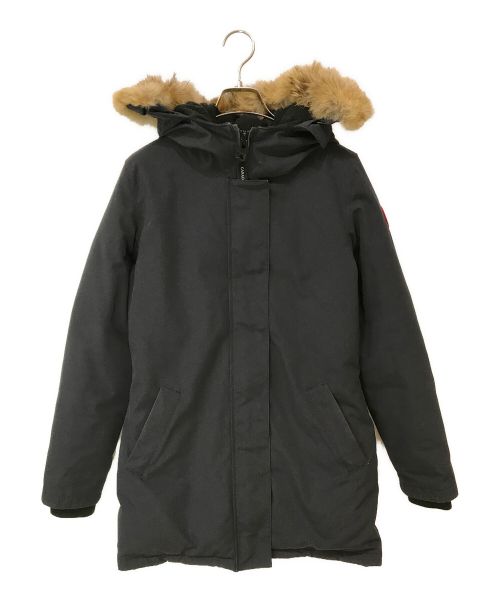 CANADA GOOSE（カナダグース）CANADA GOOSE (カナダグース) VICTORIA PARKA ダウンコート ブラック サイズ:Sの古着・服飾アイテム