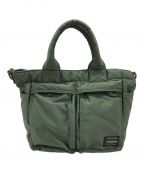 PORTERポーター）の古着「TOTE BAG」｜グリーン