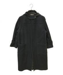 AURALEE（オーラリー）の古着「WOOL SILK MELTON LONG DUFFLE COAT」｜ブラック