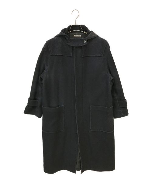 AURALEE（オーラリー）AURALEE (オーラリー) WOOL SILK MELTON LONG DUFFLE COAT ブラック サイズ:Sの古着・服飾アイテム