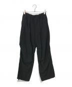 LIDnMリドム）の古着「SILK RAYON FIELD PANTS」｜ブラック