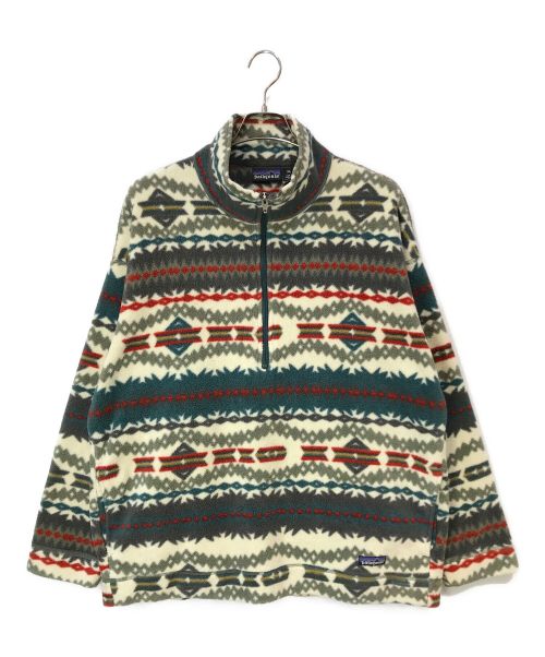 Patagonia（パタゴニア）Patagonia (パタゴニア) FLEECE PULLOVER CINCHILLA JACKET グリーン サイズ:XLの古着・服飾アイテム