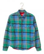 SUPREMEシュプリーム）の古着「Pile Lined Plaid Flannel Shirt」｜ブルー×レッド