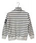 SUPREME (シュプリーム) 16AW Striped Half Zip Sweat ネイビー×グレー サイズ:S：6000円