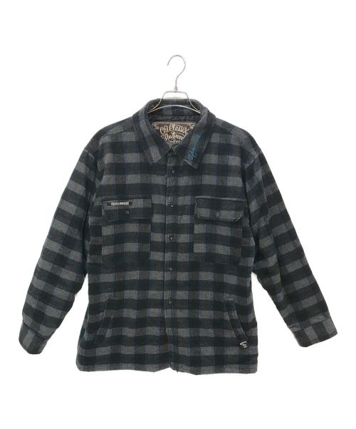 OG CLASSIX（オージークラシックス）OG CLASSIX (オージークラシックス) LONG BEACH FLANNEL JACKET グレー サイズ:XLの古着・服飾アイテム