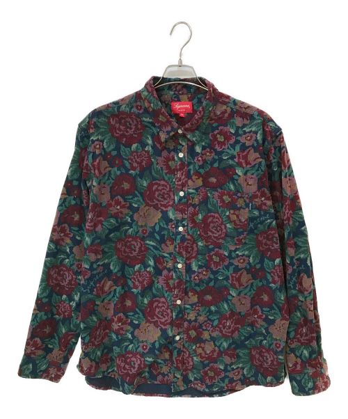 SUPREME（シュプリーム）SUPREME (シュプリーム) 20FW Digi Floral Corduroy Shirt ネイビー サイズ:XLの古着・服飾アイテム