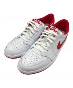 NIKEナイキ）の古着「AIR JORDAN 1 RETRO LOW OG ローカットスニーカー」｜WHITE/UNIVERSITY RED