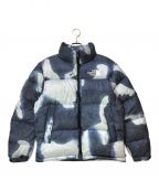 THE NORTH FACE×SUPREMEザ ノース フェイス×シュプリーム）の古着「21AW Bleached Denim Print Nuptse/ダウンジャケット」｜インディゴ