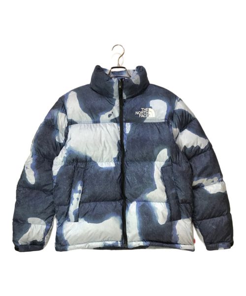 THE NORTH FACE（ザ ノース フェイス）THE NORTH FACE (ザ ノース フェイス) SUPREME (シュプリーム) 21AW Bleached Denim Print Nuptse/ダウンジャケット インディゴ サイズ:Mの古着・服飾アイテム