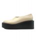 CLANE (クラネ) VOLUME SOLE SHOES 厚底レザーシューズ ベージュ×ブラック サイズ:37：10000円