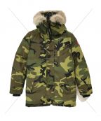 CANADA GOOSEカナダグース）の古着「JASPER PARKA ジャスパーパーカ カモフラ ダウンジャケット」｜グリーン