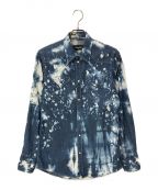 DSQUARED2ディースクエアード）の古着「INDIGO ACID WASH WESTERN SHIRT」｜インディゴ