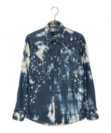 DSQUARED2（ディースクエアード）の古着「INDIGO ACID WASH WESTERN SHIRT」｜インディゴ