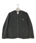 DANTON（ダントン）の古着「FLEECE COLLARLESS JACKET」｜グレー