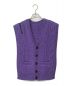 TAKAHIROMIYASHITA TheSoloIst.（タカヒロミヤシタ ザソロイスト）の古着「double zip reverse aran pattern vest」｜パープル