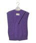 TAKAHIROMIYASHITA TheSoloIst. (タカヒロミヤシタ ザソロイスト) double zip reverse aran pattern vest パープル サイズ:-：18000円