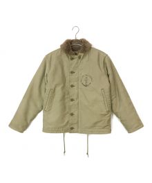 HOUSTON（ヒューストン）の古着「FRENCH DECK JACKET」｜カーキ