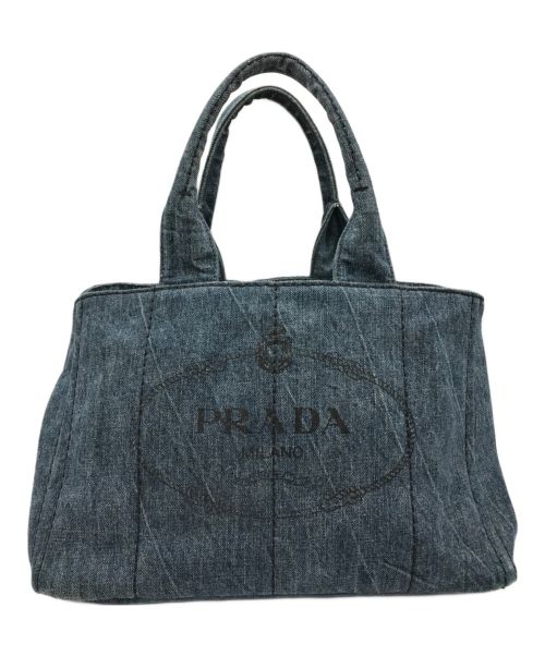 PRADA（プラダ）PRADA (プラダ) カナパ デニム トートバッグ インディゴ サイズ:-の古着・服飾アイテム