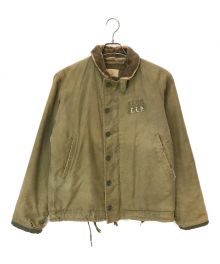 U'S NAVY（ユーエスネイビー）の古着「40s N-1 デッキジャケット」｜ベージュ