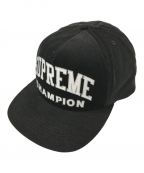 SUPREME×Championシュプリーム×チャンピオン）の古着「17SS 5-Panel Cap」｜ブラック