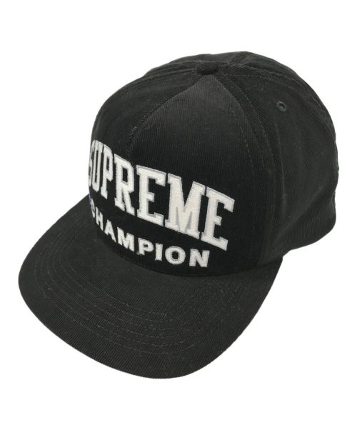 SUPREME（シュプリーム）SUPREME (シュプリーム) Champion (チャンピオン) 17SS 5-Panel Cap ブラック サイズ:-の古着・服飾アイテム