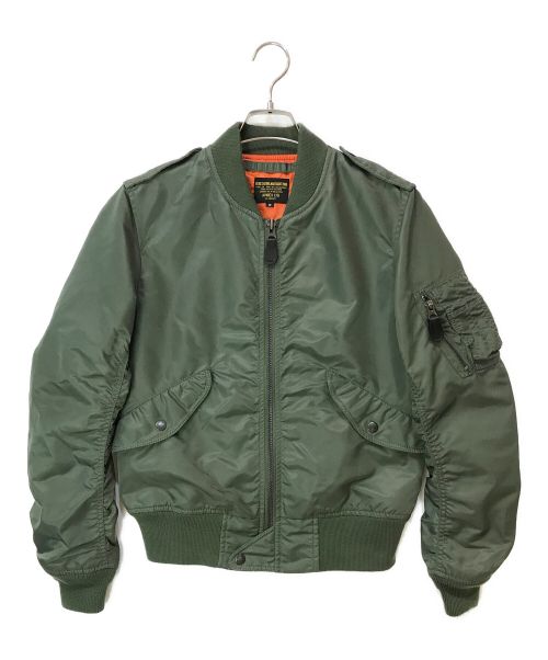 AVIREX（アヴィレックス）AVIREX (アヴィレックス) L-2 CM LOGO フライトジャケット SAGE GREEN サイズ:Mの古着・服飾アイテム