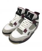 NIKE×Paris Saint-Germainナイキ×パリ・サン ジェルマン）の古着「AIR JORDAN 4 PSG/ローカットスニーカー」｜WHITE/NEUTRAL GREY-B