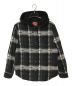 SUPREME（シュプリーム）の古着「18FW Hooded Jacquard Flannel Shirt」｜ブラック×グレー