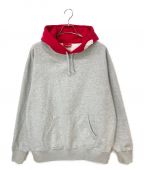 SUPREMEシュプリーム）の古着「21AW Contrast Hooded Sweatshirt」｜レッド×グレー