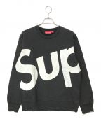 SUPREMEシュプリーム）の古着「13FW Sup Big Logo Crewneck スウェット」｜ホワイト×ブラック