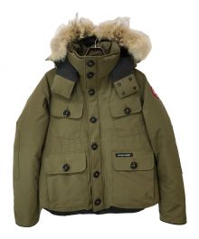 CANADA GOOSE（カナダグース）の古着「RUSSELLPARKA ダウンジャケット」｜オリーブ