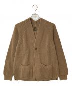 BATONERバトナ―）の古着「SIGNATURE SHAWL COLLAR CARDIGAN」｜ブラウン