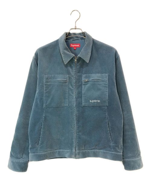 SUPREME（シュプリーム）SUPREME (シュプリーム) 21FW Corduroy Zip Jacket ブルー サイズ:Mの古着・服飾アイテム