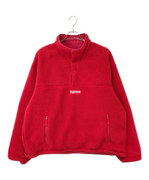 SUPREME（シュプリーム）SUPREME (シュプリーム) L.L.Bean (エルエルビーン) 23FW Polartec Shearling Reversible Pullover レッド サイズ:XLの古着・服飾アイテム