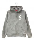 SUPREMEシュプリーム）の古着「21FW S Logo Split Hooded Sweatshirt スウェット パーカー」｜グレー