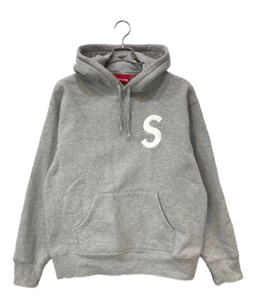 SUPREME（シュプリーム）SUPREME (シュプリーム) 21FW S Logo Split Hooded Sweatshirt スウェット パーカー グレー サイズ:Mの古着・服飾アイテム