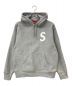 SUPREME（シュプリーム）の古着「21FW S Logo Split Hooded Sweatshirt スウェット パーカー」｜グレー