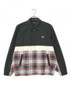 FRED PERRYフレッドペリー）の古着「Panelled Caban Jacket ジャケット」｜レッド×ブラック