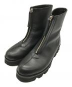 PADRONEパドローネ）の古着「CENTER ZIP BOOTS with Chunky Sole」｜ブラック