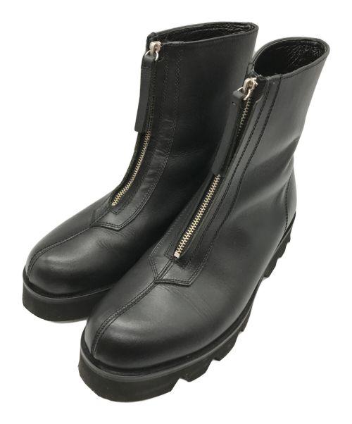 PADRONE（パドローネ）PADRONE (パドローネ) CENTER ZIP BOOTS with Chunky Sole ブラック サイズ:42の古着・服飾アイテム