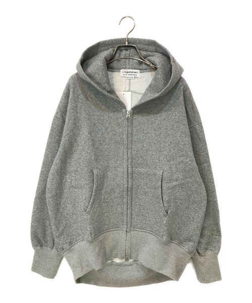 L'appartement（アパルトモン）L'appartement (アパルトモン) Americana (アメリカーナ) WIDE FULLZIP HOODIE グレー サイズ:-の古着・服飾アイテム