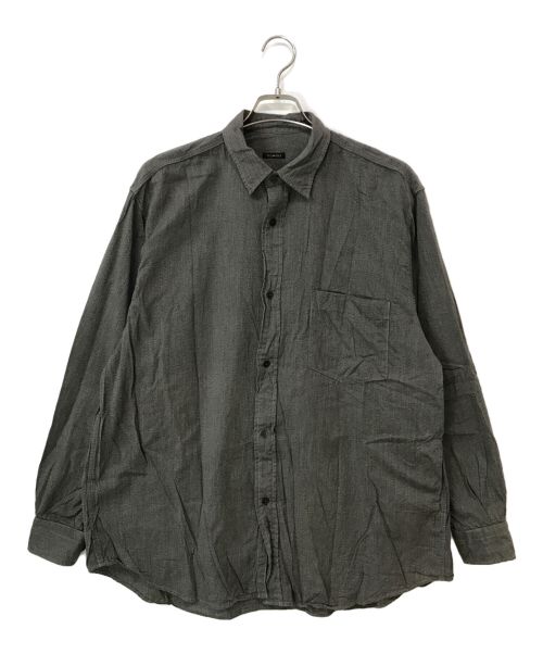 COMOLI（コモリ）COMOLI (コモリ) ヨリ杢シャツ グレー サイズ:4の古着・服飾アイテム