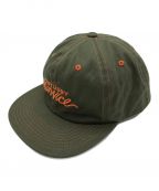 stussyステューシー）の古着「Mid Depth Service Strapback キャップ」｜オリーブ